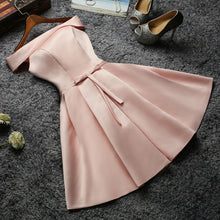 將圖片載入圖庫檢視器，The Charlize White / Beige / Pink Off Shoulder Satin Dress - WeddingConfetti