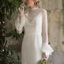 將圖片載入圖庫檢視器，The Willow Bohemian Wedding Long Sleeves Dress - WeddingConfetti