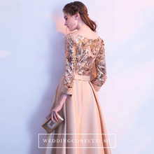 將圖片載入圖庫檢視器，The Tessa Gold / Silver / Red / Black / Green Long Sleeve Gown (Available in 5 colours) - WeddingConfetti