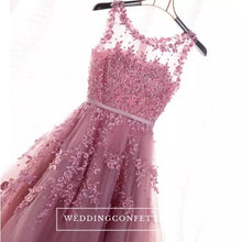 將圖片載入圖庫檢視器，The Rose Pink/Red Lace Sleeveless Dress - WeddingConfetti