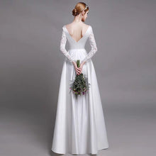 將圖片載入圖庫檢視器，The Heatherly Wedding Bridal Illusion Sleeve Lace Gown - WeddingConfetti
