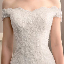 將圖片載入圖庫檢視器，The Triniity Wedding Bridal Off Shoulder Gown - WeddingConfetti