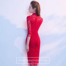 將圖片載入圖庫檢視器，The Cassia Lace Mandarin Collar Dress - WeddingConfetti