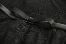將圖片載入圖庫檢視器，The Lerynn Short Sleeve Black Gown - WeddingConfetti
