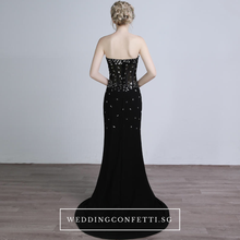 將圖片載入圖庫檢視器，The Candice Black Fishtail Dress / Gown - WeddingConfetti