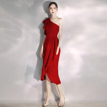 將圖片載入圖庫檢視器，The Esme Red/Blue Toga Dress - WeddingConfetti