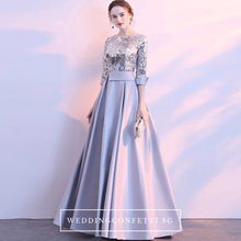 將圖片載入圖庫檢視器，The Tessa Gold / Silver / Red / Black / Green Long Sleeve Gown (Available in 5 colours) - WeddingConfetti