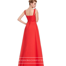 將圖片載入圖庫檢視器，The Hannah Navy Blue / Red / White Sleeveless Dress - WeddingConfetti