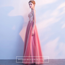 將圖片載入圖庫檢視器，The Cherry Pink One Shoulder Dress - WeddingConfetti