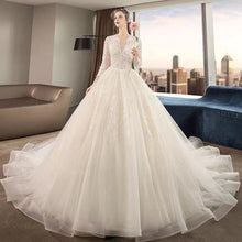 將圖片載入圖庫檢視器，The Yasalyn Wedding Bridal Lace Gown - WeddingConfetti
