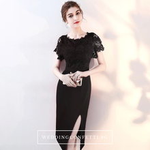 將圖片載入圖庫檢視器，The Melinda Black / Red / Wine Red Lace Gown - WeddingConfetti