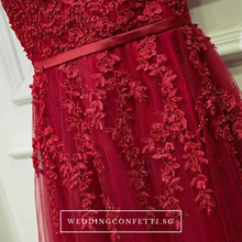 將圖片載入圖庫檢視器，The Rose Pink/Red Lace Sleeveless Dress - WeddingConfetti