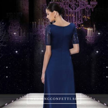 將圖片載入圖庫檢視器，The Carolina Blue / Red / Gold Long Sleeves Sequined Gown (Available in 3 colours) - WeddingConfetti