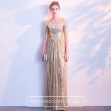 將圖片載入圖庫檢視器，The Benecia Glitter Gown (Available in 4 colours) - WeddingConfetti