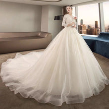 將圖片載入圖庫檢視器，The Yasalyn Wedding Bridal Lace Gown - WeddingConfetti