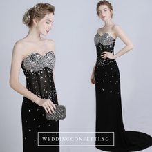 將圖片載入圖庫檢視器，The Candice Black Fishtail Dress / Gown - WeddingConfetti