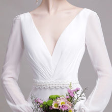 將圖片載入圖庫檢視器，The Yolanda Wedding Bridal Long Sleeve Gown - WeddingConfetti