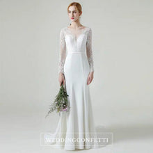將圖片載入圖庫檢視器，The Gabrielle Wedding Bridal Long Sleeves Lace Gown - WeddingConfetti