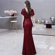 將圖片載入圖庫檢視器，The Lorniston Sequined Red Gown - WeddingConfetti