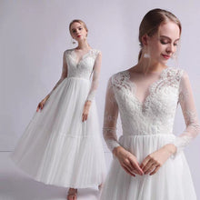 將圖片載入圖庫檢視器，The Petrio Wedding Bridal Illusion Sleeves Lace Gown - WeddingConfetti