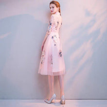將圖片載入圖庫檢視器，The Erista Pink Cheongsam Cocktail Gown - WeddingConfetti