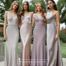 將圖片載入圖庫檢視器，The Alya Charmeuse Bridesmaid Series (Customisable) - WeddingConfetti
