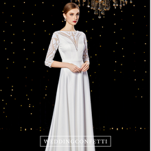 將圖片載入圖庫檢視器，The Liselle Mother-Of-Bride Sleeved Gown (Available in 2 Colours) - WeddingConfetti