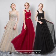 將圖片載入圖庫檢視器，The Gregoria Sleeveless Gown (Available in 3 colours) - WeddingConfetti