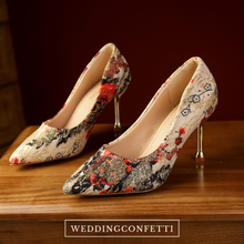 將圖片載入圖庫檢視器，The Chinoise Heels (Available in 3 Colours) - WeddingConfetti