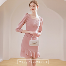 將圖片載入圖庫檢視器，The Riley Short Long Sleeve Dress (Available in 2 Colours) - WeddingConfetti