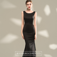 將圖片載入圖庫檢視器，The Rhea Black Sleeveless Dress - WeddingConfetti