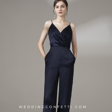 將圖片載入圖庫檢視器，The Felicity Satin Jumpsuit (Available in 3 Colours) - WeddingConfetti