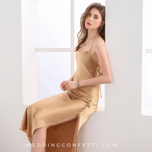 將圖片載入圖庫檢視器，The Freda Satin Cowl Dress (Available in 3 Colours) - WeddingConfetti