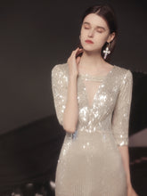 將圖片載入圖庫檢視器，The Tiffin Champagne Long Sleeves Mermaid Gown - WeddingConfetti