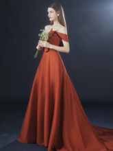 將圖片載入圖庫檢視器，The Prudence Off Shoulder Gown - WeddingConfetti