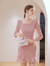 將圖片載入圖庫檢視器，The Riley Short Long Sleeve Dress (Available in 2 Colours) - WeddingConfetti
