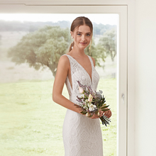 將圖片載入圖庫檢視器，The Carleigh Wedding Bridal Sleeveless Lace Gown - WeddingConfetti