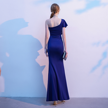 將圖片載入圖庫檢視器，The Reese Royal Blue Toga Gown - WeddingConfetti