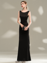 將圖片載入圖庫檢視器，The Rhea Black Sleeveless Dress - WeddingConfetti