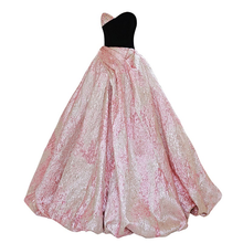 將圖片載入圖庫檢視器，The Kalisa Black Pink Diamante Tube Dress - WeddingConfetti